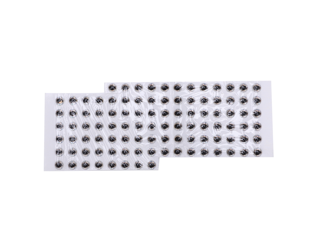 Olhos de Isca de Peixe 4mm 3d Prata 100unidades