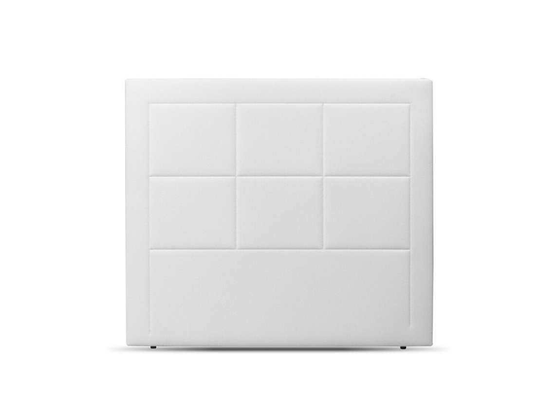 Cama com Cabeceira Moscou Altura SALDOSYSTOCKS Pele Sintética Branco (150x130x6cm)