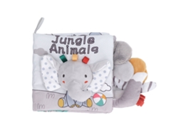 Mali livro de Tecido para Bebê Masticável 3d Educativo Animal Elefante Acima de 4 Meses