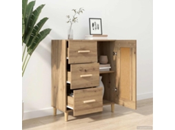 Vidaxl Buffet Carvalho Arttisan 69,5 X 34 X 90 Cm Derivados De Madeira