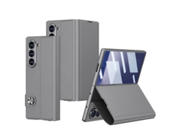 Capa Para Samsung Galaxy Z Fold 7 Temperado Ângulo Ajustável Cinzento Czhhmart