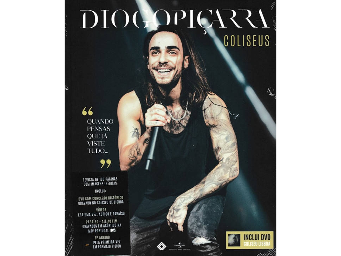 CD + DVD Diogo Piçarra - Revista Coliseus