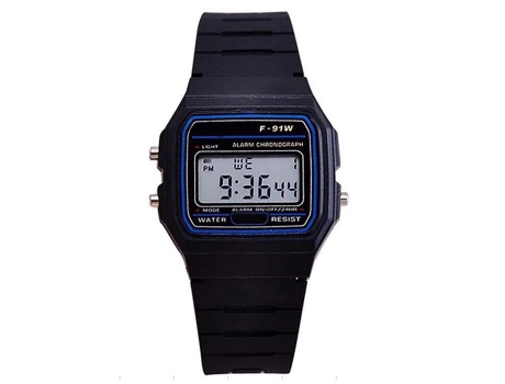 Smartwatch LUGA67 Digital Quadrado Multifuncional para Mulher Silicone Led Eletrónico