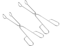 Pinça Para Alimentos Vanzack, 2 Peças, Em Aço Inoxidável, Para Servir, Assar, Confeitar, Buffet, Com Clips Para Servir