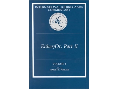 Livro EitherOr Part II International Kierkegaard Commentary de Robert Perkins (Inglês)