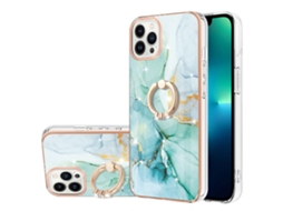 Suporte Casa Imd Quedas Para Iphone 15 Pro Pele Sintética Verde