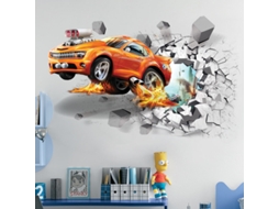 Lurelia Decalque Mural Folhas Cozinha Banho Pvc 3d Autoadesivo Removível Branco 2 Adesivos 50x70 Cm Quarto