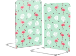 Suporte Para Livros Em Acrílico Com Formato De Flamingo Verde, Perfeito Para Escritório E Computador Possui Base