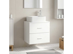 Vidaxl Vaidade Com Pia Suspensa Branco 53 X 34,5 X 63 Cm