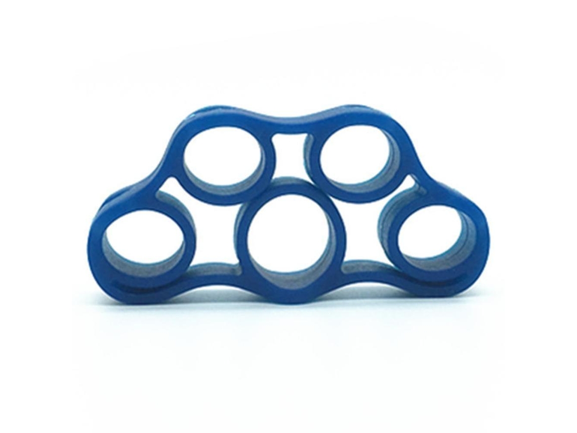 Exercitador de dedos de silicone Rebe para treinamento de força e flexibilidade, ideal para artrite e atletas, azul escuro