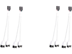 Conjunto de 4 Cabos Extensores Usb 2.0 de 9 Pinos para Placa mãe de Computador SFUSHOS
