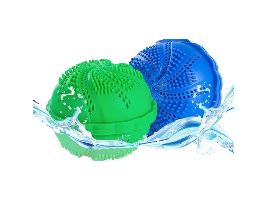 2 Pack Bolas De Lavanderia Ecológicas Reutilizables Mejoran Efecto De Lavado Y Evitan Enredos