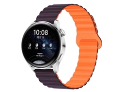 Pulseira De Relógio Magnética De Silicone Bicolor