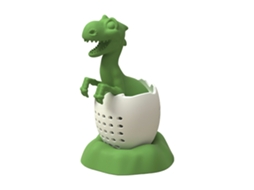 Coador de Chá em Silicone Dinossauro Adorável Infusor Resistente a Altas Temperaturas Lavável na Máquina de Louça