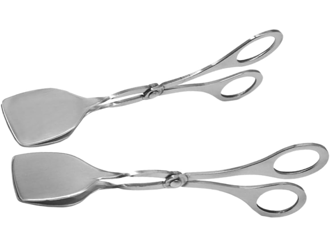 Conjunto De 2 Pinças Cozinha Toyvian Em Aço Inoxidável Para Churrasco, Servir E Manusear Alimentos Com Precisão