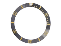 Inserto De Bisel De Reloj Cerámico Negro+oro Pieza De Repuesto Para Reloj Pulsera