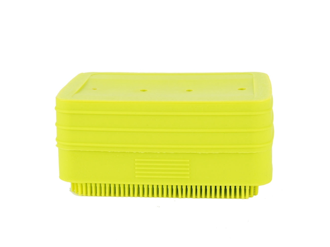 Porta sabão de Silicone com Cerdas Macias para Limpeza e Massagem S/MARCA