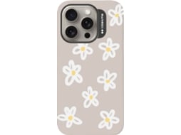 Capa SBS Flores 3D Jelly Case Me iPhone 15 Pro (Branco)