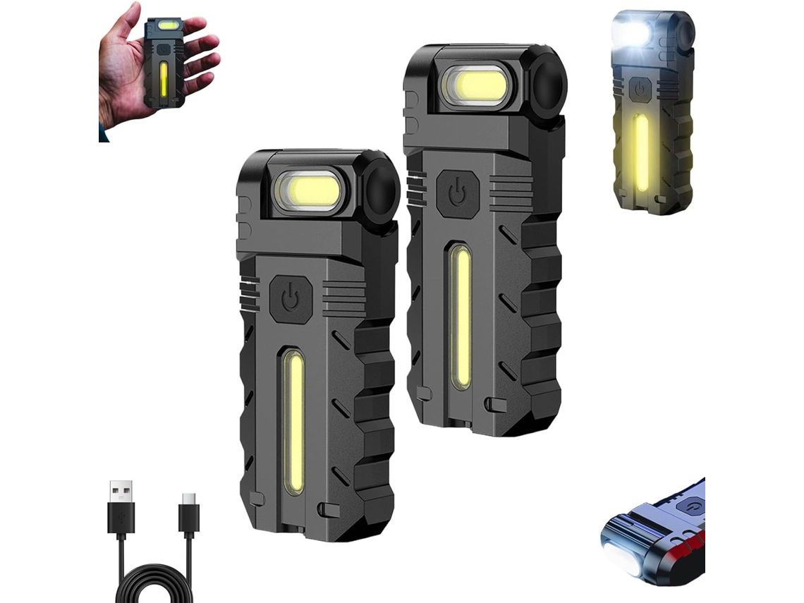 Lanterna De Trabalho Led Com Cabeça Giratória 180° – Feixe Duplo,