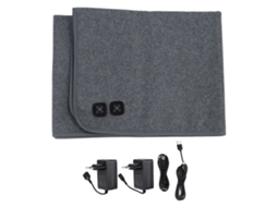Cobertor elétrico de cama com controle duplo 60°c aquecimento rápido 3 velocidades 160x80cm plugue eu S/MARCA