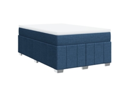 Box Spring Bed, Box Spring Beds Vidaxl Azul Tecido (120 X 190 Cm)