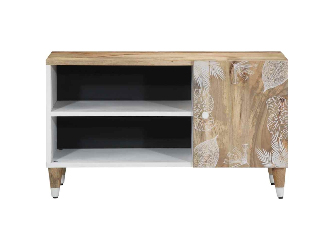 Móvel De Tv | Gabinete Tv | Armário Tv 80x31,5x46 Cm Madeira De Mangueira Maciça