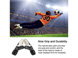 Luvas De Goleiro De Futebol (proteção De Dedos E Anti-deslizante)