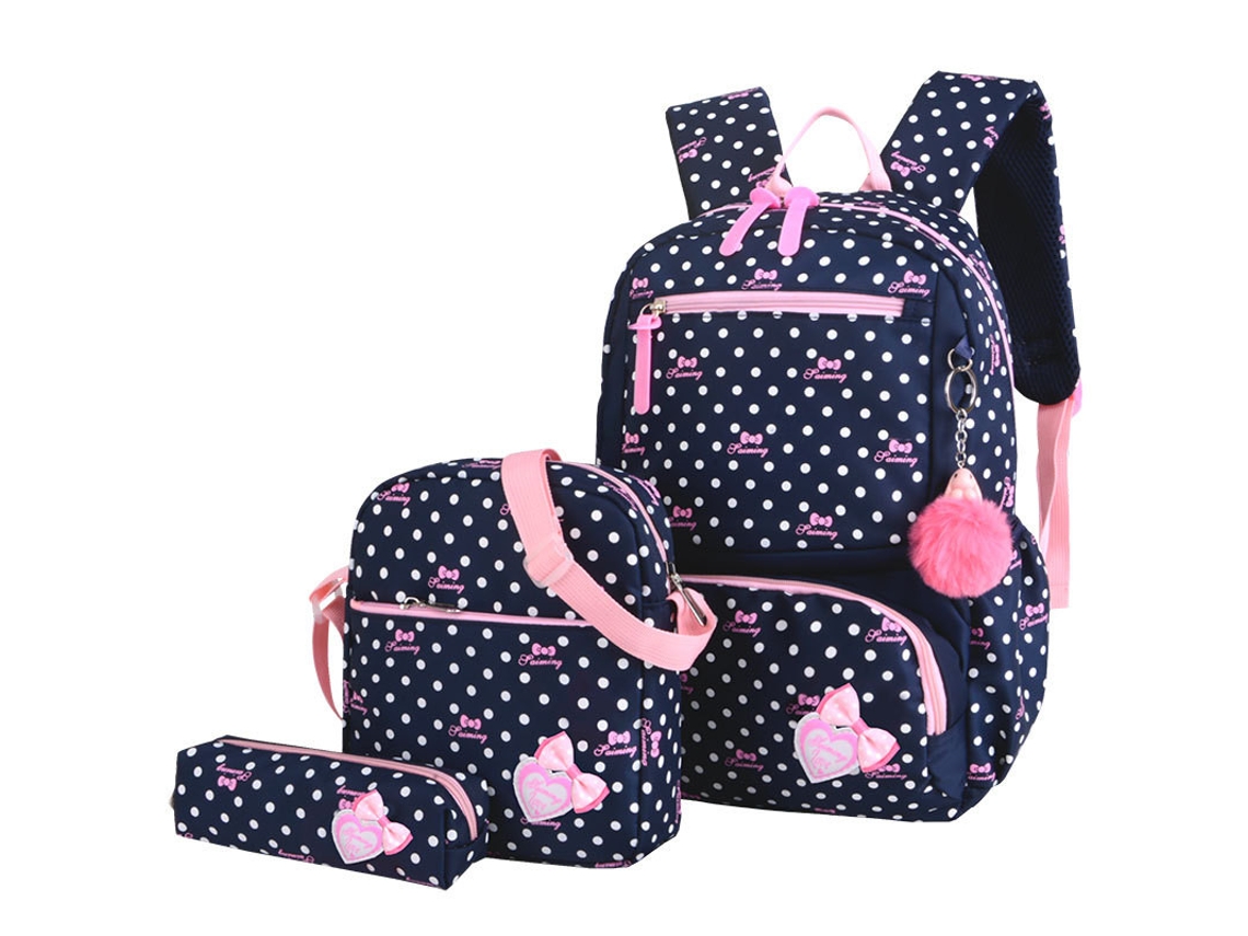 Mochila Escolar com Impressão de 3 Pontos Mochila Escolar Fashion para Crianças Mochila Escolar para Meninas