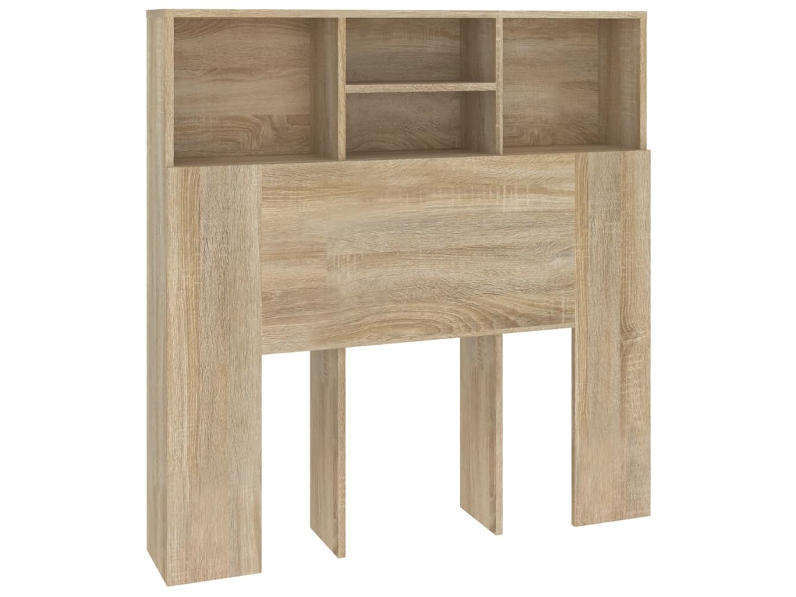 Cabeceira com guarda-roupa MAISON EXCLUSIVE em Cor Carvalho Sonoma (100x19x103,5 cm)