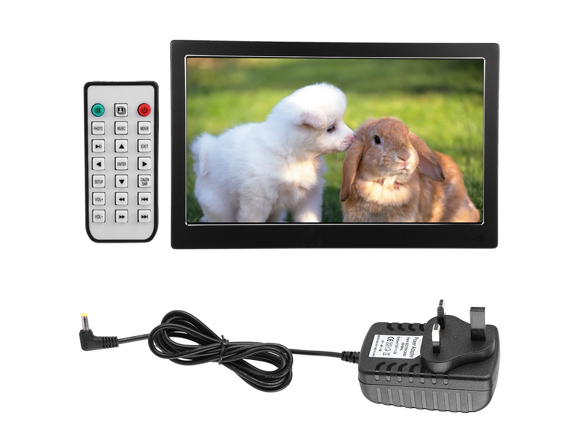 Quadro Digital Laxiscreed 12,5 Polegadas Com Ecrã Ips, Relógio E Reprodução De Vídeos