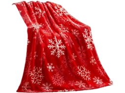 Manta de Natal Syjym em Flanela Macia e Quente para Decoração Natalina Aconchegante o Sofá, Macio, Quente, Ide