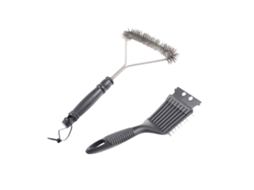 Conjunto de 2 Escovas para Limpeza de Grelha, Aço Inoxidável AQUAFORGE