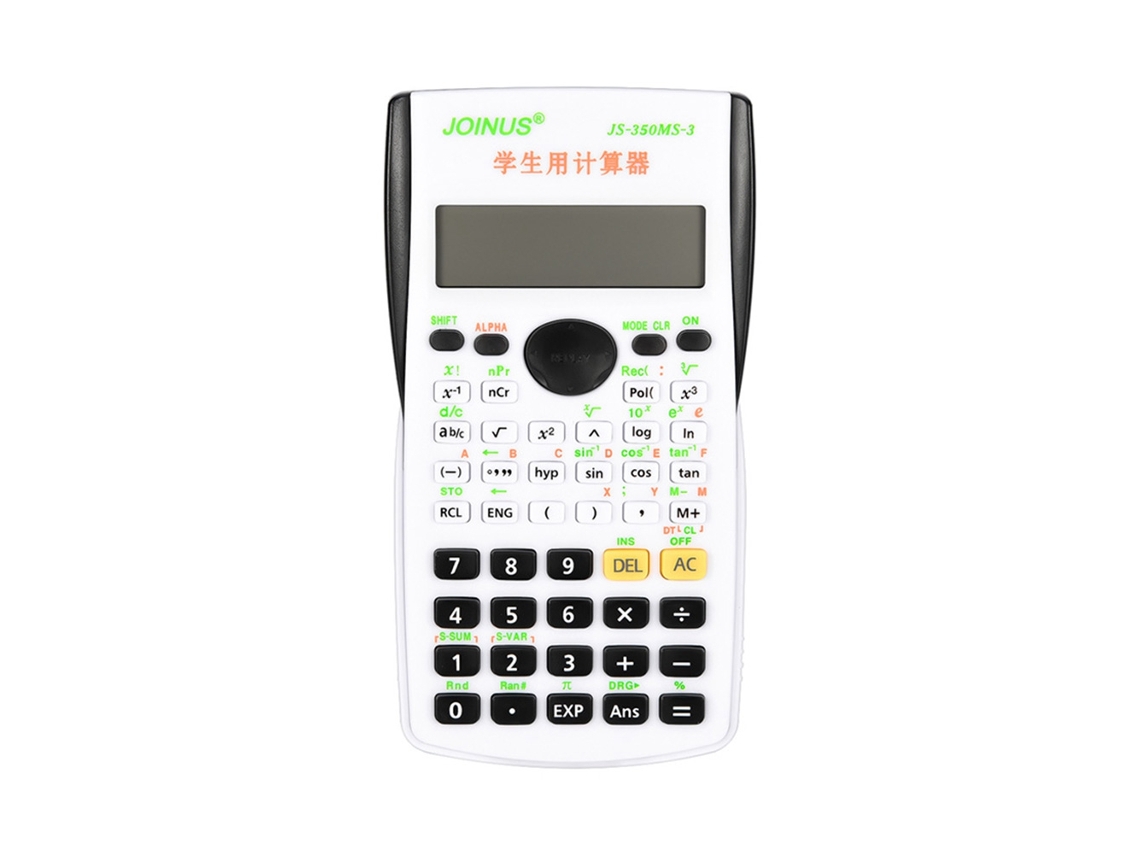 Calculadora Científica Portátil Estudante Preta