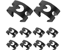 Conjunto De 10 Abraçadeiras Metálicas Para Tubos De Freio, Garantindo Fixação Estável E Fácil Instalação.