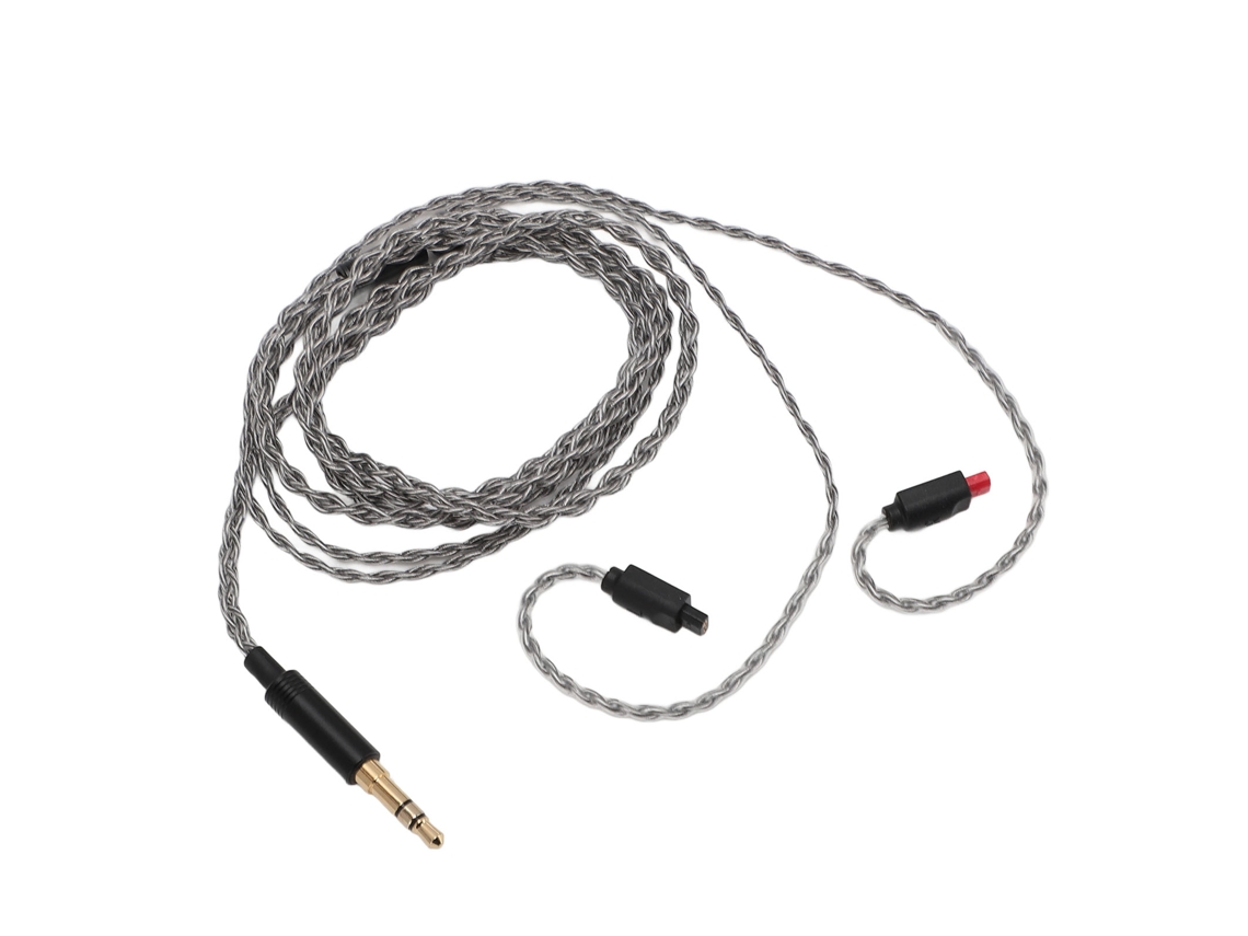 Aetheria cabo de Fones de Ouvido Cobre Laminado em Prata 4 Fios Anti emaranhamento 3.5mm para Ath Im04 Im03 Im02 Im01 Im50 Im70