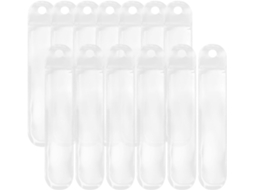 Embalagem Com 50 Estojos Plásticos Transparentes Semibrilhantes