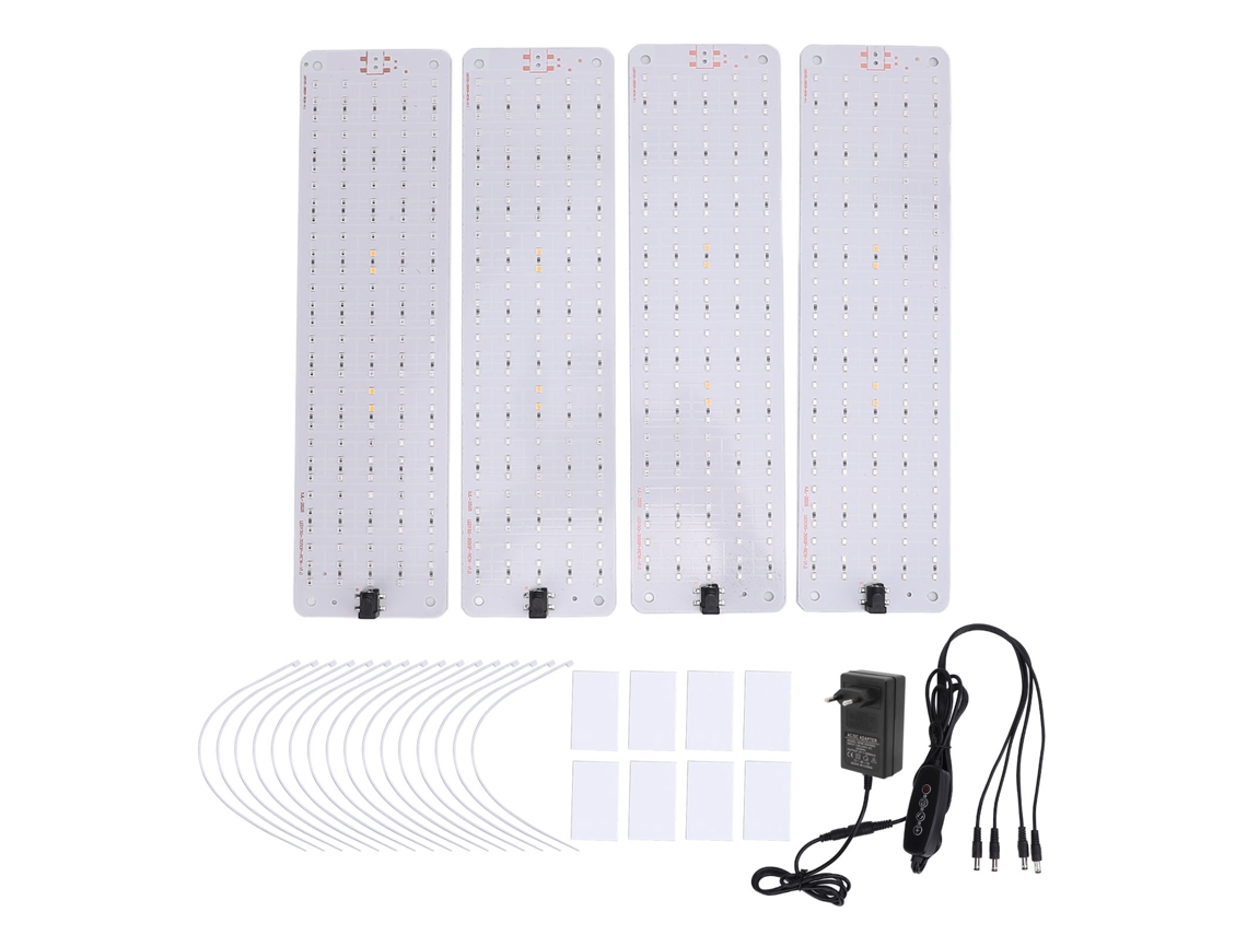 Luz de Crescimento Led Painel 600 Leds 6 Níveis de Brilho Timer e Memória Plugue Eu | S/MARCA