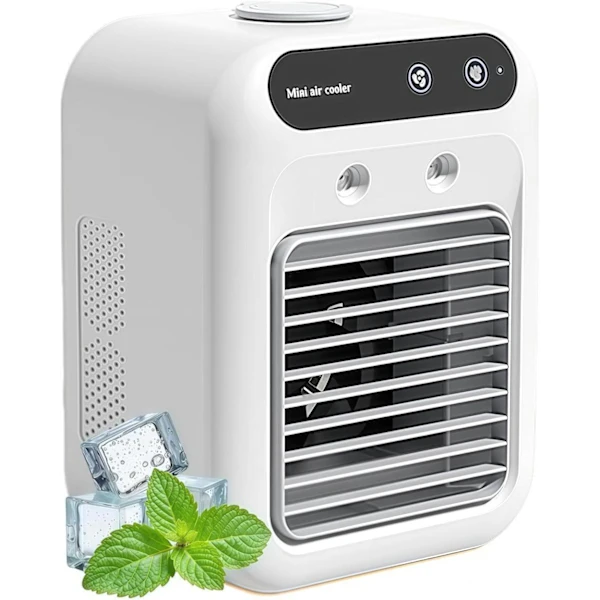 Ventilador AQUAFORGE de mesa, com resfriamento a água, 3 velocidades, portátil