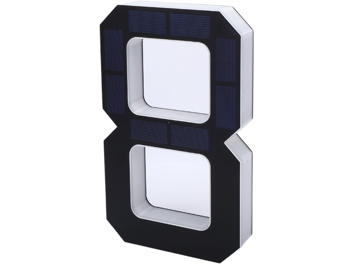 Número Residencial Solar Licaevey, Número De Endereço Led À Prova D Água 9 Polegadas Exterior, Alimentado Por