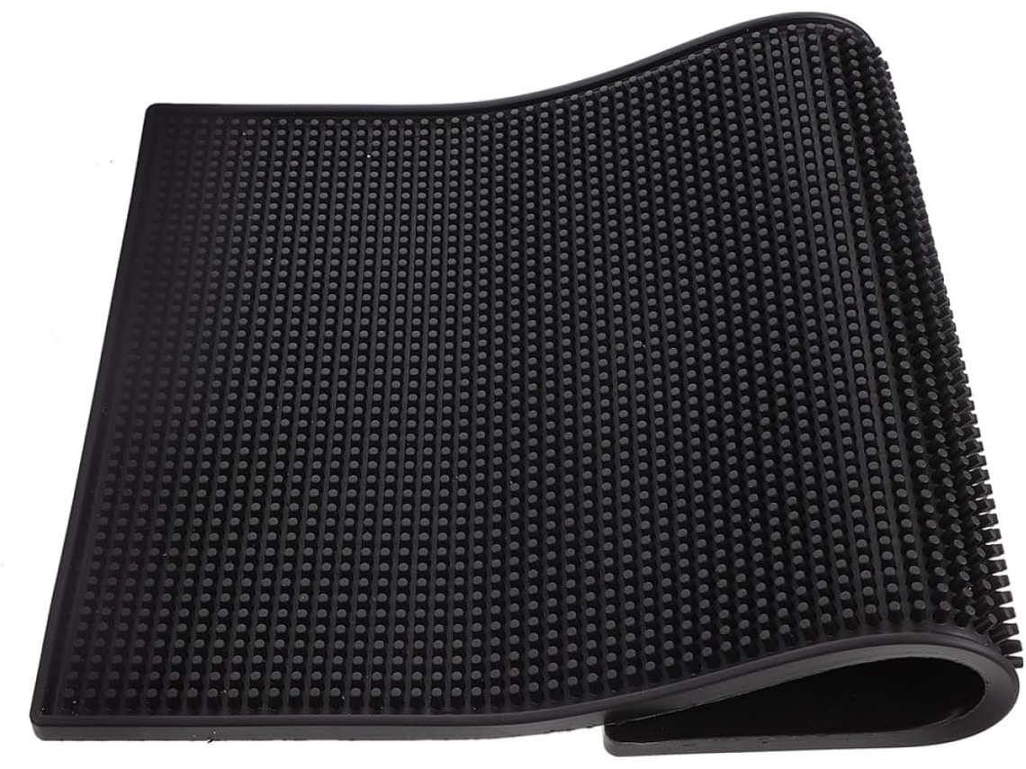 Tapete Retangular Imikeya De Pvc Preto Antiderrapante E Resistente Ao Calor, Com Alta Aderência, Ideal Para Proteção E