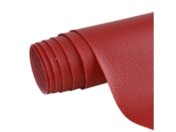 Parche Autoadhesivo De Reparación De Cuero Pvc Para Muebles Sofá Hogar 50x137cm Resistente Y Fácil De Cortar Rojo