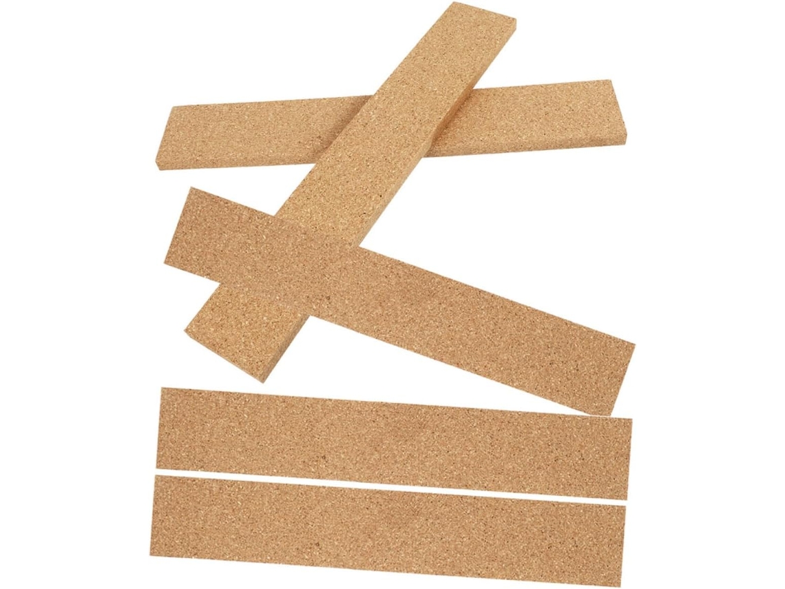 Conjunto de 5 fitas adesivas de cortiça natural Gadpiparty para Quadro Messages, ideais para decorar paredes e mesas.