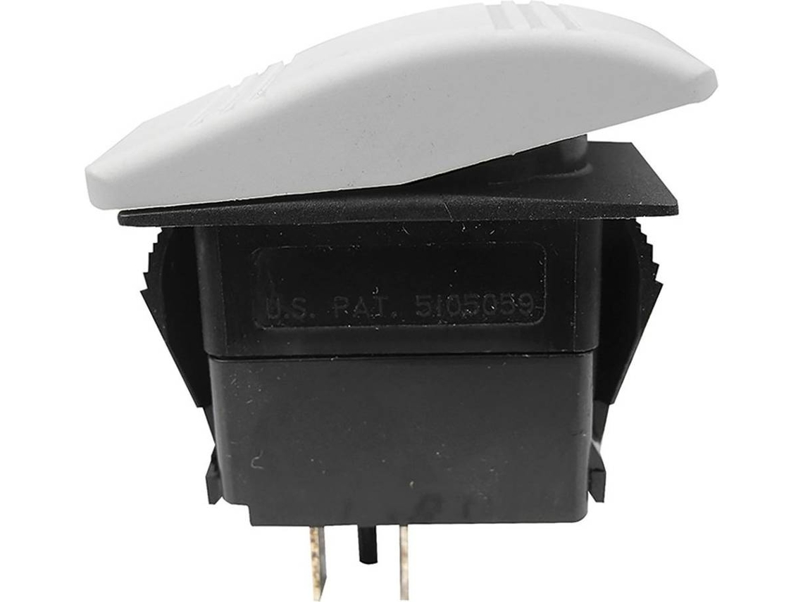 Interruptor SEACHOICE Contura Rocker Switch Mom On-Off Spst Branco
