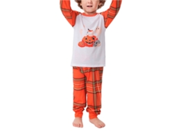 Pijama Família Laxiscreed Halloween Com Estampa De Abóbora Para Bebé De 12 Meses