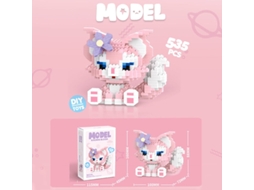 Boneco GAATPOT Diy Cartoon Doll Stellalou Linabell Mini Bricks Cartoon Anime Figures Model Series Building Blocks Educational Toy For Children