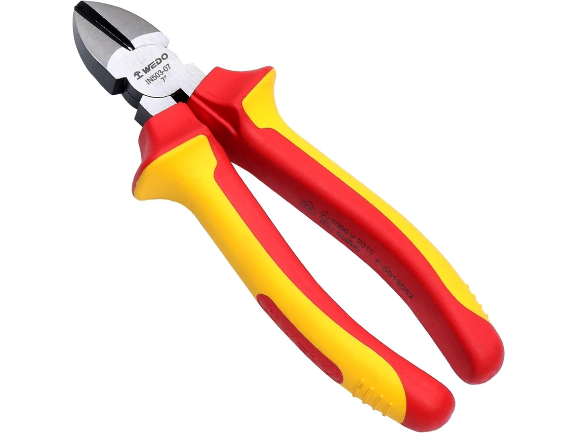 Alicate De Corte Lateral Isolado De 6'' (1000 V) – Alicate De Corte Lateral Com Cabos Bimateriais Antiderrapantes E Dureza Das Lâminas Hrc 58-63
