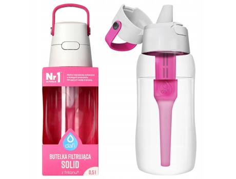 Frasco Filtrante Solid 0,5 L Rosa DAFI