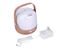 Laxiscreed Umidificador De Aroma Em Madeira Claro Com Luz Noturna De 7 Cores E Compatibilidade De Tensão Ampla
