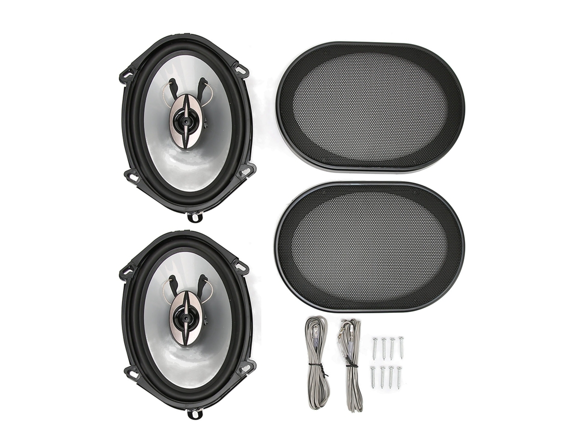Aetheria 2pcs Alto falantes Coaxiais para Carro 380w 5x7 Polegadas com Dissipador de Calor e Cabos