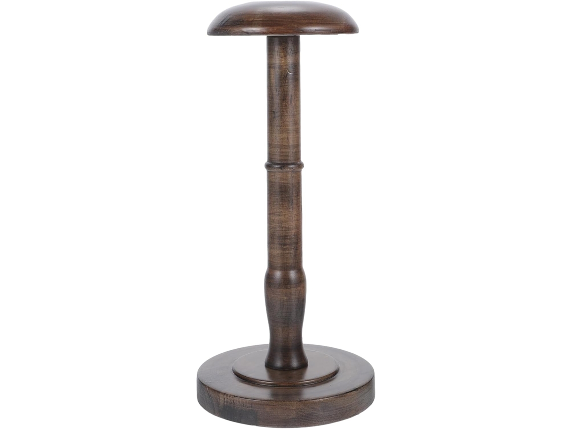 Suporte Madeira Para Perucas GOKOCO com Capacidade de carga e estabilidade aprimorada design exclusivo para chapéus armazenamento